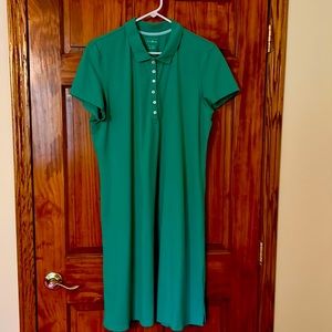 LLBean green dress. Classic style.Gently worn. XL